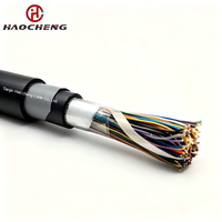 40 Pares de Cable de Comunicación Subterráneo de Cobre Desnudo Trenzado, Blindado, con Aislamiento de PE, 100% Cobre