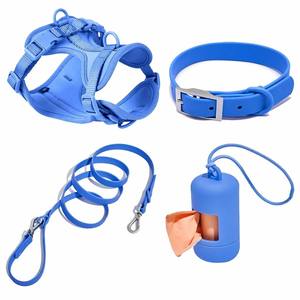 Wear Resistant Neoprene Dog <b>Harness</b> Set Custom <b>Pet</b> Collar Bungee Leash Shockproof Padding Vest Style <b>Harness</b> for Large Dogs - Product Image 2