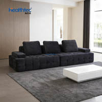 Canapé modulaire moderne sur mesure OEM&ODM, mousse compressée sous vide, éponge sans os, canapé sectionnel pour salon