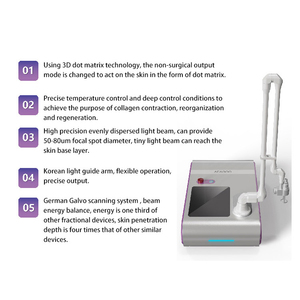 Appareil de beauté professionnel portable, contrôleur de découpe au laser CO2 oxygène, écran, appareil 2 en 1 pour le lifting du visage, pour la peau - Product Image 6