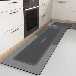 home textilecarpets & rugs Anti Fatigue Kitchen Mat Non Skid Waterproof Comfort Kitchen Rug Set 2 Piece Kitchen Floor Mat