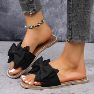 Sandalias Planas con Lazo para Mujer, Estilo Europeo y Estadounidense, Comercio Exterior Transfronterizo, Novedad - Product Image 3