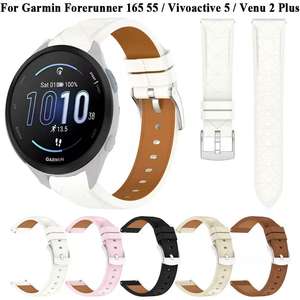 Correas de Reloj Inteligente de Cuero Sintético de 18 mm y 20 mm para <span class=keywords><strong>Amazfit</strong></span> <span class=keywords><strong>Bip</strong></span> <span class=keywords><strong>3</strong></span> Pro, Hebilla de Pin, Diseño Deportivo, Correa de Repuesto - Product Image 3