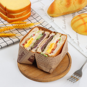Food Grade Oil Proof <b>Paper</b> For Sandwich Toast Packaging Customizable Size Single Side Coated Virgin Pulp - Product Image 1
