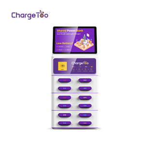 12 khe cắm cáp biển quảng cáo cho thuê ngân hàng điện chia sẻ Powerbank Máy bán hàng tự động nhanh chóng sạc chia sẻ - Product Image 1