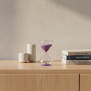 Sablier en verre écologique personnalisé, fait main, promotionnel, moderne, durable, de 5, 10, 30 ou 60 minutes - Product Image 2