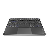 Nouveau clavier sans fil rechargeable USB à touches de type ciseaux avec pavé tactile ultra-fin résistant aux déversements pour iPad 10.2/10.5/10.9/11/12.9