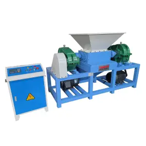 Shinho PLC Rubber Tyre Crusher&Shredder Recycling Scrap Plastic Pape Bottle Tire Wood Metal Shredder Machine