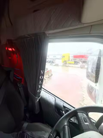 Maßgefertigte Wildleder-Innenausstattung Klassischer Stil Hintere LKW-Vorhänge Universell Passend für DAF Mercedes MAN TGA für LKWs mit Individuellen Farben
