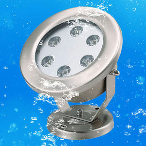 Lumière de fontaine subaquatique LED RGB blanche 3W 12V en acier inoxydable IP68 étanche pour piscine, étang, aquarium - Product Image 4