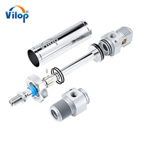 Mini cylindre pneumatique à double effet de la série DN/DSNU 8 Actionneur linéaire pneumatique en acier inoxydable Pièces pneumatiques de haute qualité