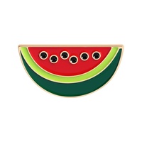 Palestijnse vlag fruit watermeloen driekleurig geschilderde metalen broche kraagpin kledingaccessoires fabriek groothandel