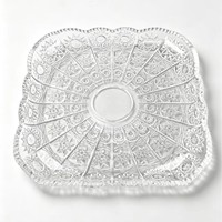 Zonnebloem Geprezen Glazen Snoepvaas Fruitplateau Set Transparante Glazen Opbergkom voor Thuis Tafeldecoratie Bruiloft Feest Huisdecoratie