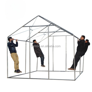 Tenda da Campeggio Personalizzata per 10 Persone, Doppio Strato, Pali in Metallo, Grande Rifugio d'Emergenza per Spiaggia, Impermeabile, per Esterni - Product Image 6