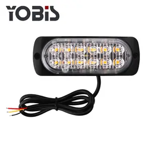 Yobis LED חירום רכב משטח הר סורג סיפון אזהרת 12V strobe led אזהרת lightbar עם עמיד למים מתח גבוה