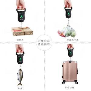 Nueva Báscula de Viaje Electrónica Portátil de 50 kg, Pantalla LCD, Material Plástico, Funciona con Batería, para Colgar, Pesca, Equipaje, Exportación Directa - Product Image 2