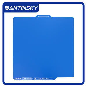 Para Bambulab, Placa de PEI Fría con Abrazadera Azul 257*257mm, Magnética Flexible de Doble Cara Lisa, Impresión Rápida 26C, Nuevo - Product Image 2