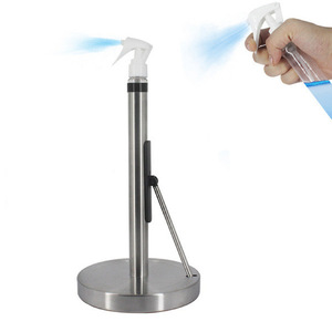 Porte-rouleau <span class=keywords><strong>de</strong></span> <span class=keywords><strong>papier</strong></span> <span class=keywords><strong>toilette</strong></span> et <span class=keywords><strong>de</strong></span> film alimentaire en acier inoxydable 3D, écologique, pour cuisine, sur pied, minimaliste - Product Image 6