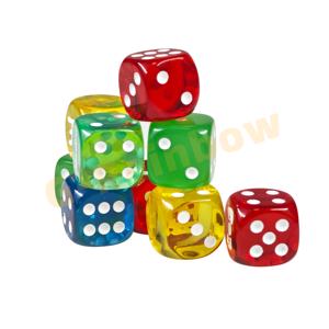 Set di Dadi in Acrilico Traslucido Personalizzati Incisi per Giochi da Tavolo, Giochi di Ruolo e Apprendimento Matematico - Product Image 5