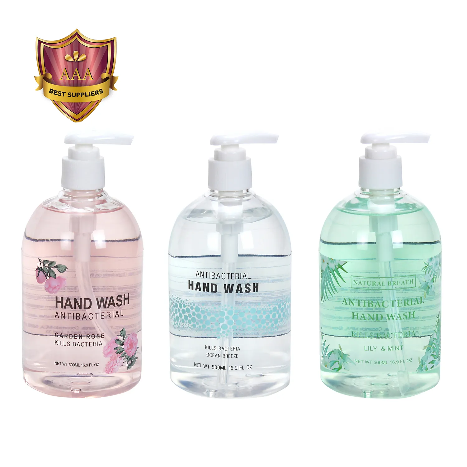 ODM OEM 500ml custom wholesale bulk liquid 500ml anti bacterial hand soap bulk luxury hand soap wash liquid hand wash