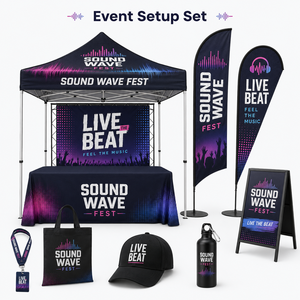 Custom Logo Music Festival Concert Promotional Gift Set One Stop Merchandise Solutions for Live Events Tours Fan Activations - Product Image 2