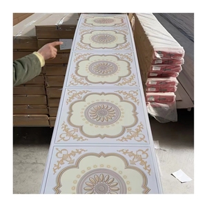 モダンな正方形PVC天井パネル、芸術的な住宅用途、耐火、防湿、防音、防水の偽天井 - Product Image 2