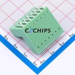 KF2EDGRT-3.5-2*7P Plug-in Terminal Block Bent Lead Through Hole,P=3.5mm Board-to-Board / Socket - Closed 2x7P 3.5mm Green - Product Image 2