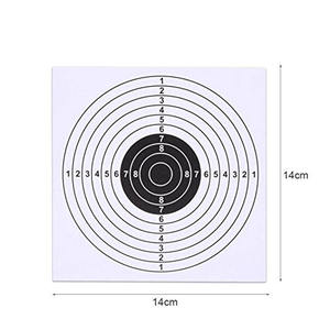 Cibles en papier de tir à l'air de 14*14cm pour pièges à cône Gamo et boîte en métal BB Catcher Target Holder Pellet Trap Hunting - Product Image 5