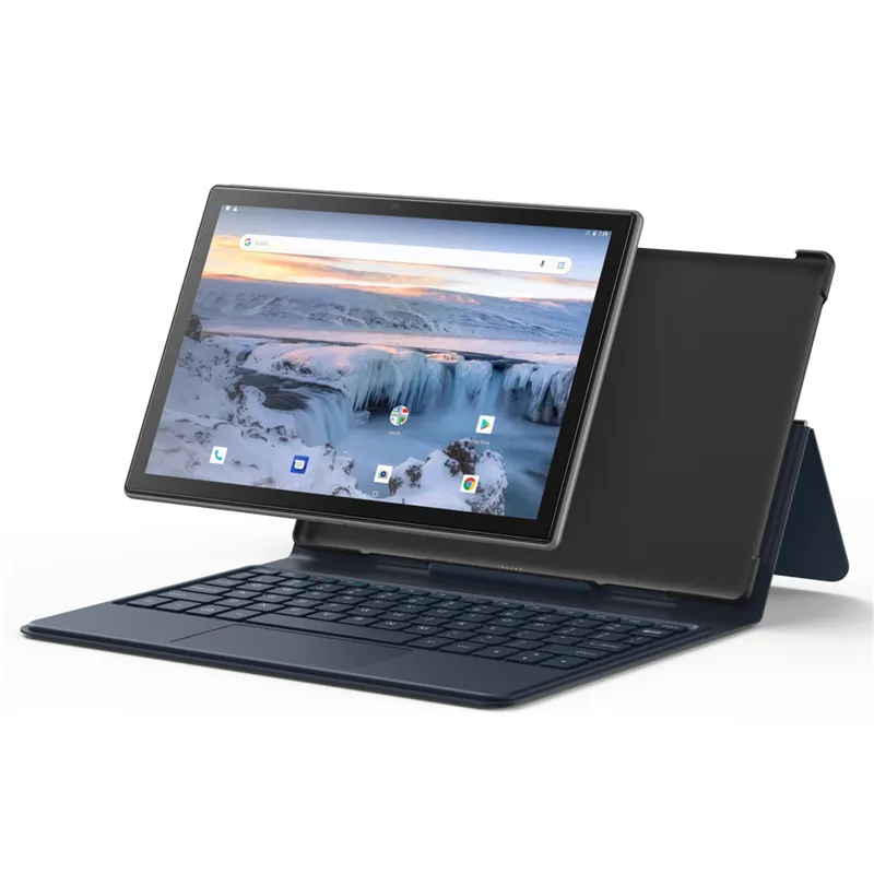 CRELANDER 10,36 polegadas Tablet PC 4GB RAM 128GB ROM Octa Core 6000mAh 5G rede Android 11 2 em 1 Tablet com capas de teclado