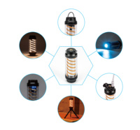Lampe de camping électrique portable alimentée par batterie Lampe de camping LED de poche multimode