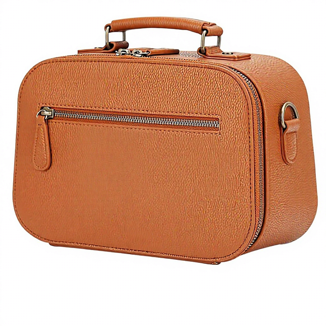 Custom Logo Wholesale PU Leather Camera Sling Bag Waterproof Shockproof with Removable Dividers for DSLR Mirrorless Cameras OEM