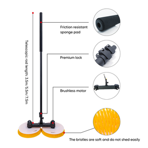 Robot Limpiador de Paneles Solares con Cepillo Giratorio de Doble Cabezal para Limpieza de Paneles Fotovoltaicos y Vidrios, Ecológico, con Certificación CE - Product Image 4
