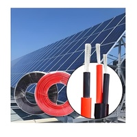Cable Solar Fotovoltaico de 4mm 6mm, Redondo, con Núcleo de Cobre Estañado, Resistente a la Intemperie, Alta Flexibilidad, para Estaciones Solares Industriales en Techos