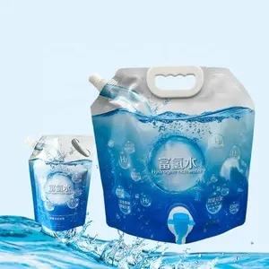 5 L 10 L nouveau Style sac à boisson bouchon d'eau extérieur pochette à bec debout avec robinet à robinet sacs d'eau pour le transport en plein air