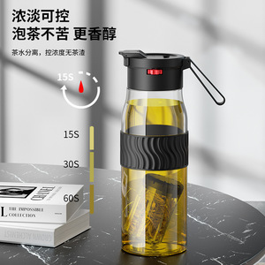 Magnetic <b>Tea</b> <b>Infuser</b> Tritan Water Bottle With <b>Tea</b> Water Separation Portable Sports Grade High Temperature Resistant - Product Image 2