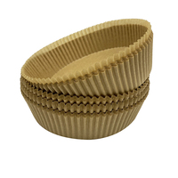 Doublures de papier antiadhésifs, 100 pièces/boîte en plastique, 6.3 pouces, en Silicone, Non perforées, pour friture à Air