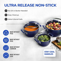 Meilleur prix pour les ustensiles de cuisine, batterie de casseroles antiadhésives pour la cuisine à domicile