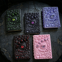 Carnet de notes 3D en résine Dragon Book avec œil de dragon en relief, Grimoire gothique fantastique pour cadeaux et décoration
