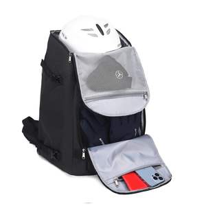 Free sample Heavy Duty <b>Large</b> Capacity Ski Boot <b>Backpack</b> Custom Ski Boot Bag with Helmet Pocket Skiing Gear Bag - Product Image 1