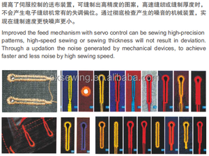 Tốc độ cao vi tính dây giày khuy nút lỗ làm máy may - Product Image 3