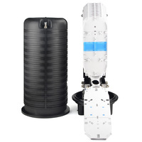 Boîtier de raccordement optique vertical 288 fibres, type dôme, extérieur, pour fusion par rétraction thermique, FTTH