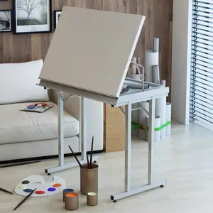 high quality best price school drawing table adjustable drafting painting desk metal folding student drawing table