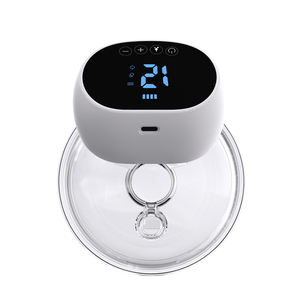 Bomba de leche eléctrica inteligente de silicona cómoda personalizada con botón de pantalla táctil Led más vendida, extractor de leche portátil - Product Image 1