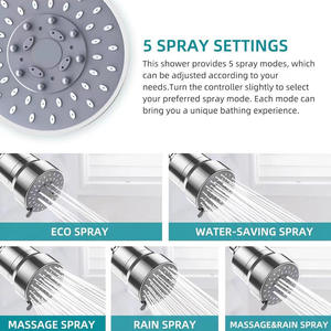 Yenvqee 3 Modes 20 étapes haute pression enlever le pommeau de douche au chlore avec cartouche à l'intérieur de l'eau de douche filtre à charbon actif - Product Image 3