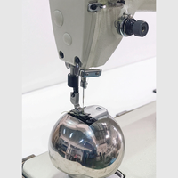 Machine à coudre industrielle pour la fabrication de perruques en dentelle de cheveux humains, avec table et boule en acier
