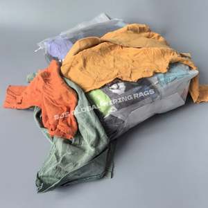 Trapos Multiusos de 25 lb, de Tela de Algodón 100% de Colores, Paños Industriales para Limpiar en Talleres - Product Image 1