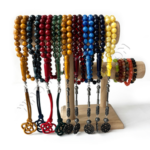 <span class=keywords><strong>Diy</strong></span>作りイスラムのアクマ祈りロザリオビーズ/カスタム樹脂タスビータスビイスラム教徒のアンバルビーズ - Product Image 1