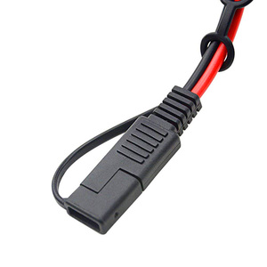 18AWG 2Pin konektor SAE dengan tutup debu kabel otomotif SAE Pigtail Plug kawat merah hitam Harness - Product Image 3