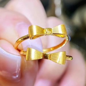 Anillo de Lazo de Oro Puro de 18K, Joyería Sólida 750, para Mujer, de Xinfly Fashion - Product Image 5