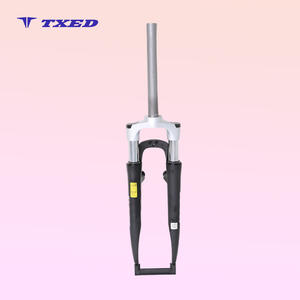 Forcella Anteriore Premium in Alluminio 700C Senza Filettatura con Supporti per Freni V - Finitura Argento Elegante - Product Image 1